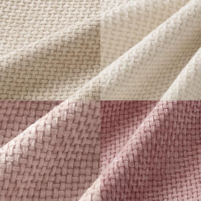 MIULEE Pack of 4 Valentines Couch Throw Pillow Covers 20x20 Inch Neutral Pink - Image 2