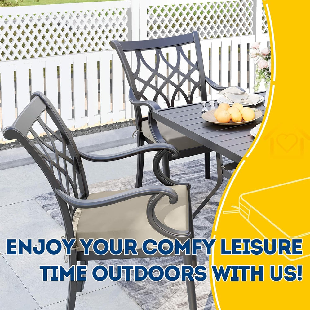 AAAAAcessories Outdoor Chair Cushions, 20 x 18 x 3 inches, Set of 2