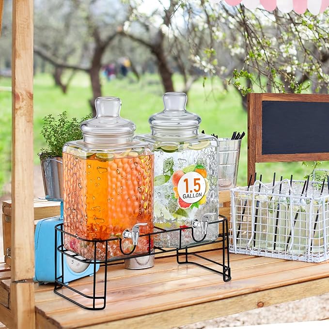 Honeydak 1.5 Gallon Glass Beverage Dispenser - Image 5