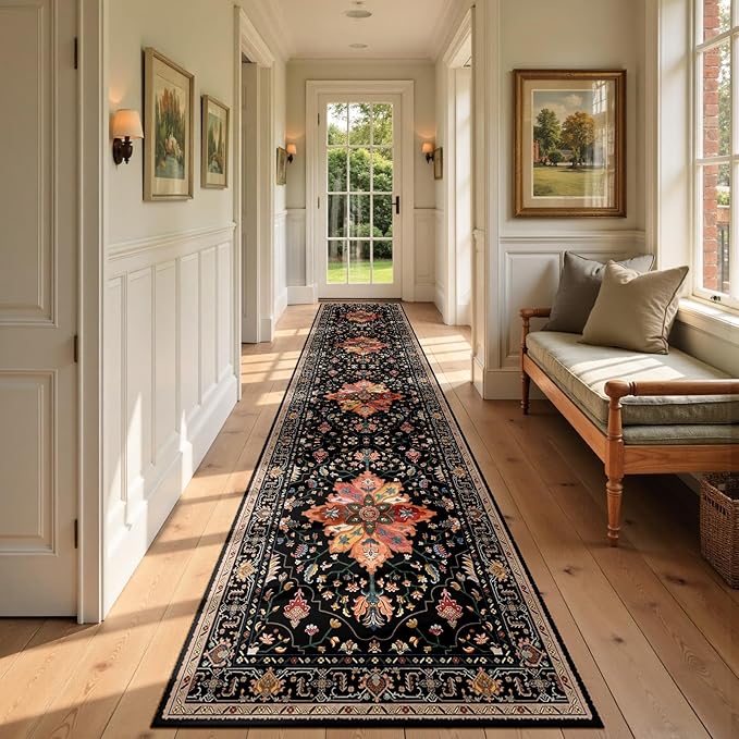 Area Rugs 2'6''x14' Runner Rug Non Slip Washable by RELEANY