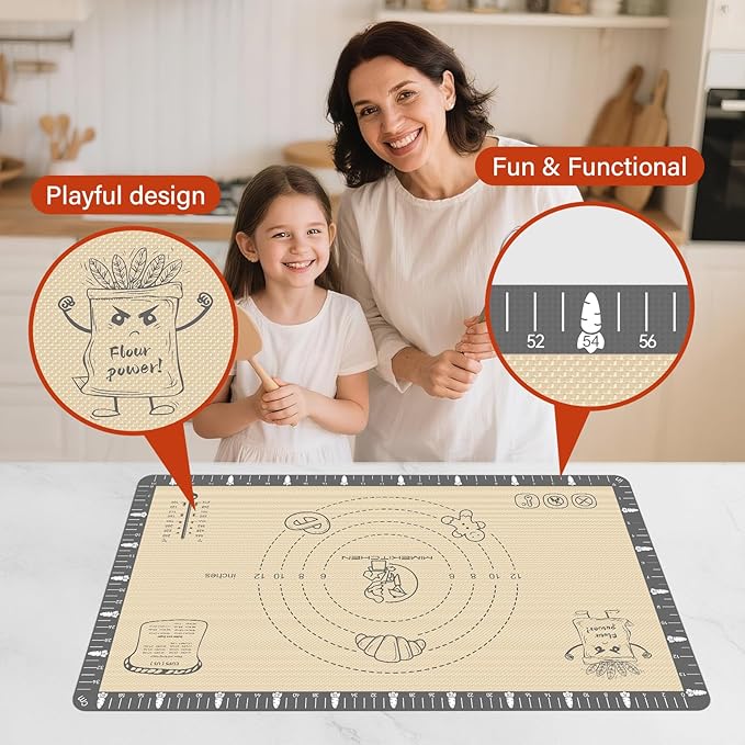 Silicone Mat for Baking Macaron, Extra Thick Silicone Baking Mat - Image 2