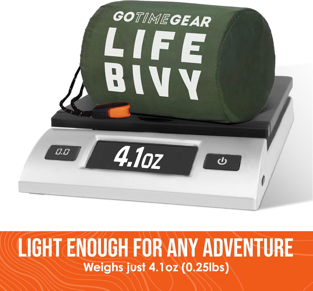 Go Time Gear Life Bivy Emergency Survival Sleeping Bag Thermal Bivy - Use as ...