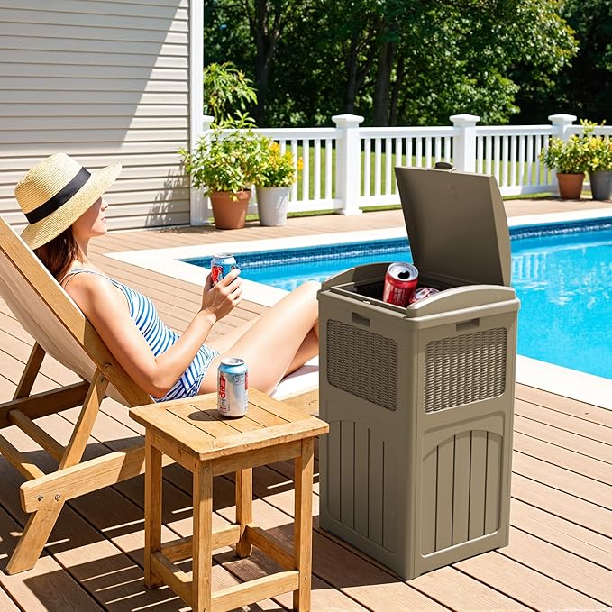 Greesum 33 Gallon Outdoor Trash Can - Image 6