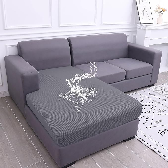 hyha Waterproof Sectional Couch Covers, Non Slip Sofa Couch Cushion Covers L by hyha