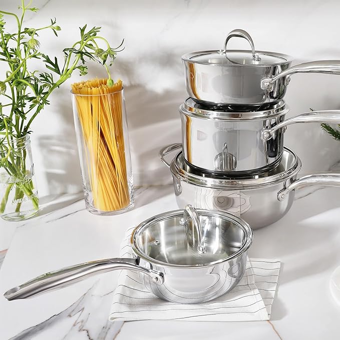 KEAWELL K3 Premium 1.5-Quart Tri-Ply Stainless Steel Saucepan - Image 7