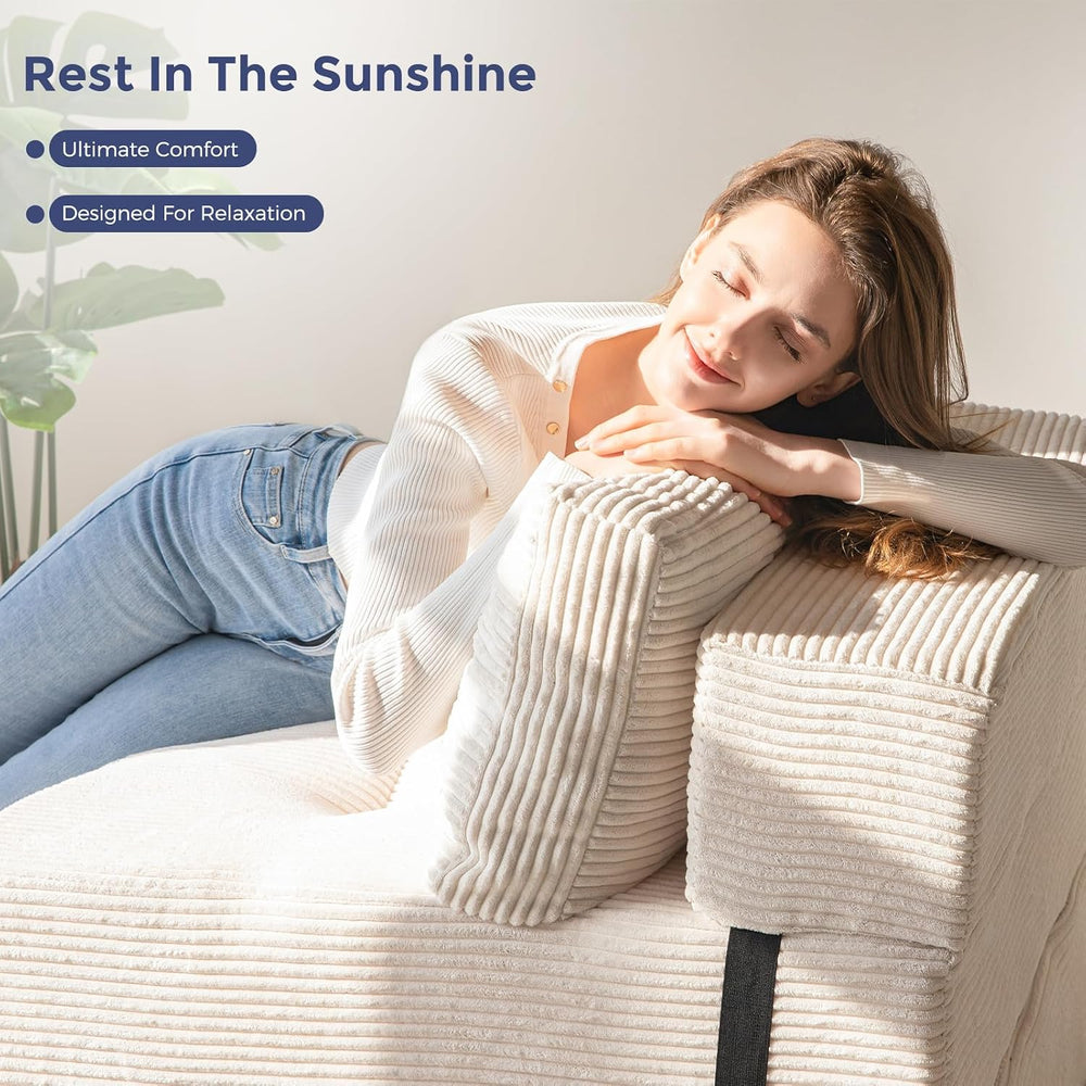 MAXYOYO Folding Sofa Bed, Convertible Chair Bed with Pillow