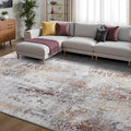 Toneed Abstract Area Rug Modern Washable Rug Soft Non Slip Rug Low Pile by Toneed