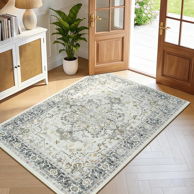 Lofus 3x5 Area Rugs for Entryway, Machine Washable Small Living Room Area Rug - Image 2