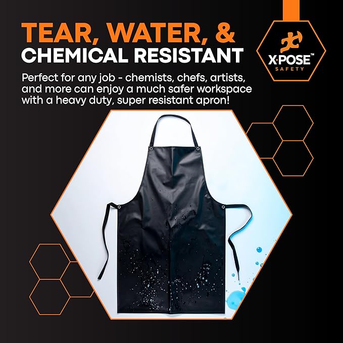 Xpose Safety Heavy Duty Vinyl Waterproof Aprons, Industrial and Commercial Use - Image 5