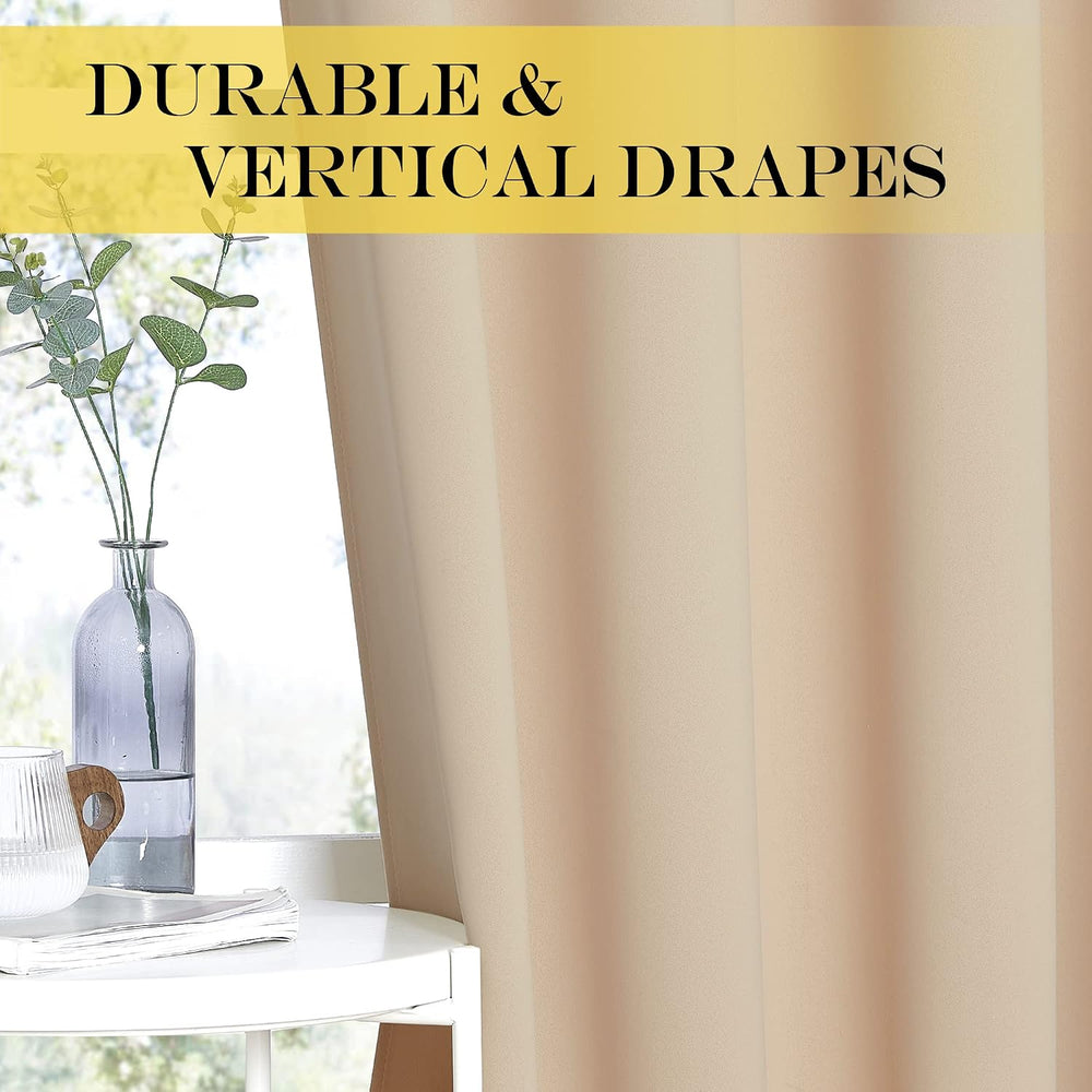 NICETOWN Extra Wide Patio Door Curtain - Energy Smart & Noise Reducing Gr...