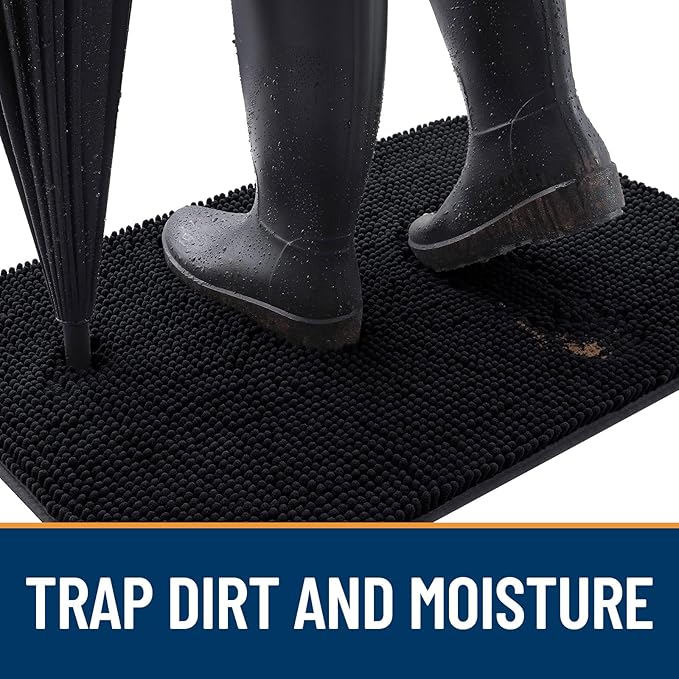 OLANLY Dog Door Mat for Muddy Paws 47x32, Absorbs Moisture and Dirt, Absorbent - Image 2