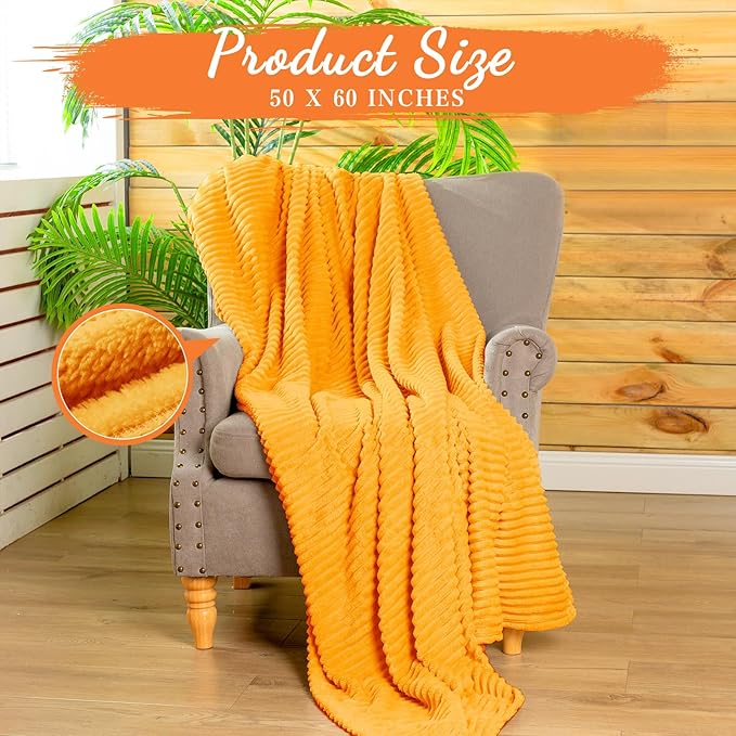 Buryeah 12 Pcs Flannel Throw Blanket Bulk 50 x 60 in Sleepover Blanket Outdoor - Image 2