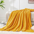 BEDELITE Fleece Blanket Twin Size – 3D Ribbed Jacquard Soft and Warm Decorative by BEDELITE