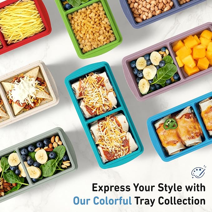 Silicone Freezer Tray with Lid Soup Freezer Container Molds with Steel - Image 9