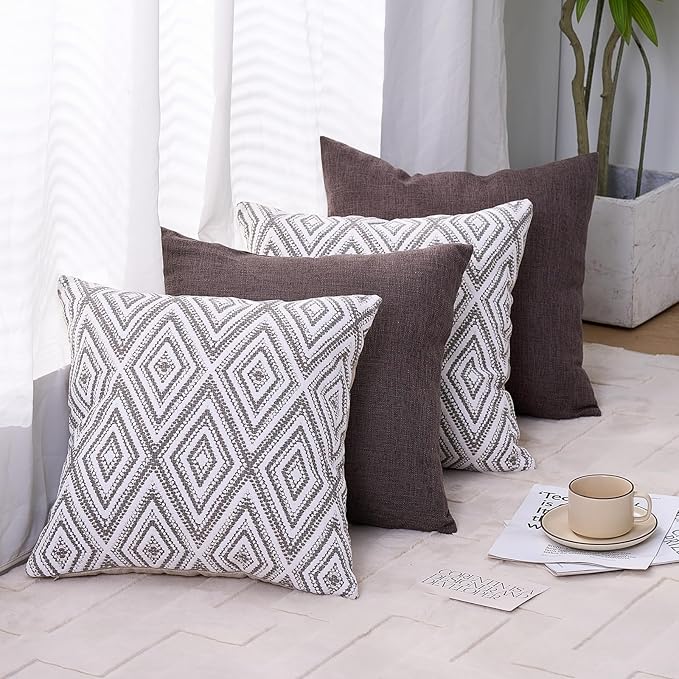 HPUK Decorative Throw Pillow Covers Set of 4 Couch Pillows Accent Cushion Cover - Image 7