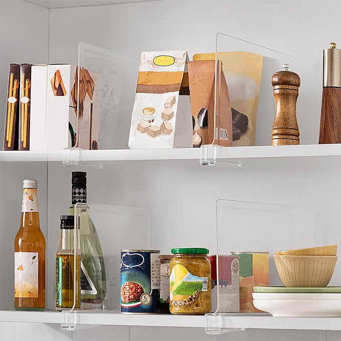 6 Pack 12 Inches Clear Shelf Dividers - Image 6