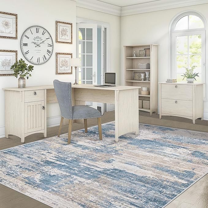 5x7 Area Rugs for Living Room, Washable Modern Abstract Large Area Rug Neutral - Image 6