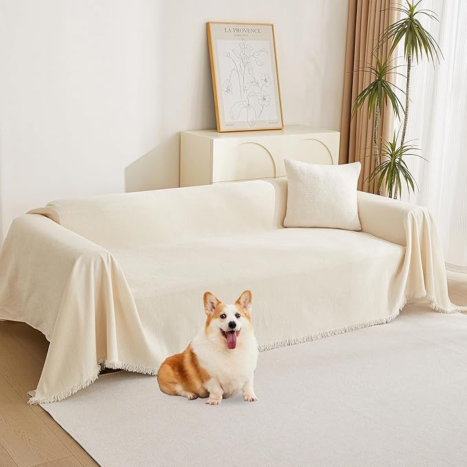 MYSKY HOME Sofa Covers Couch Cover Chenille Sofa Cover Sectional Couch Covers by MYSKYHOME