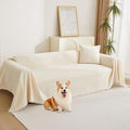 MYSKY HOME Couch Cover for Pets, Couch Covers Sectional L Shape Chenille Couch by MYSKYHOME