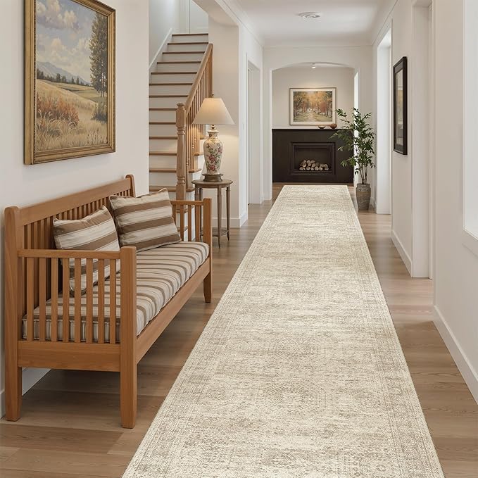 Runner Rug 2'6" x 16' Washable Non-Slip 2.5x16 ft Long Runner Rugs - Image 3
