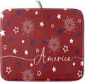 Giwawa 4th of July Dish Drying Mat 16"x18" Patriotic Usa Stars America Firework by Giwawa
