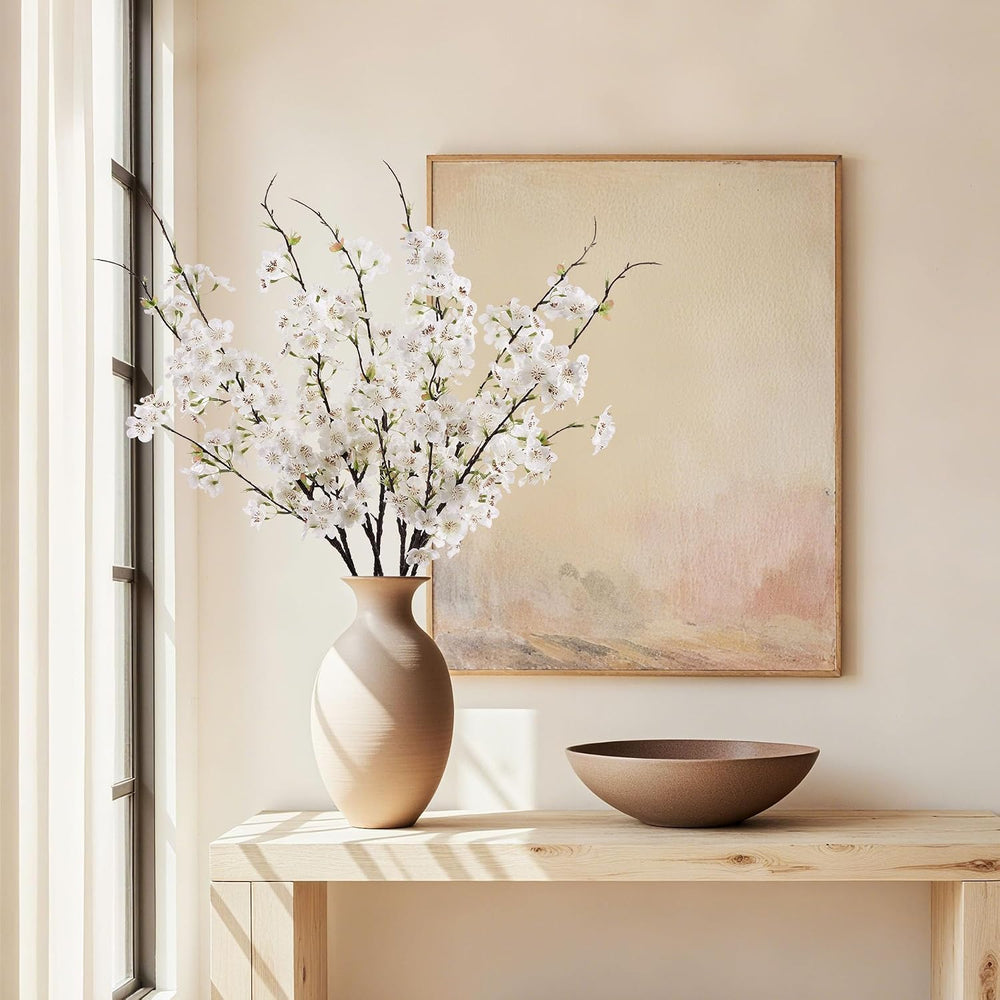 Artificial Cherry Blossom Branches 27.6In Silk Cherry Blossom Branches 8PCS L...