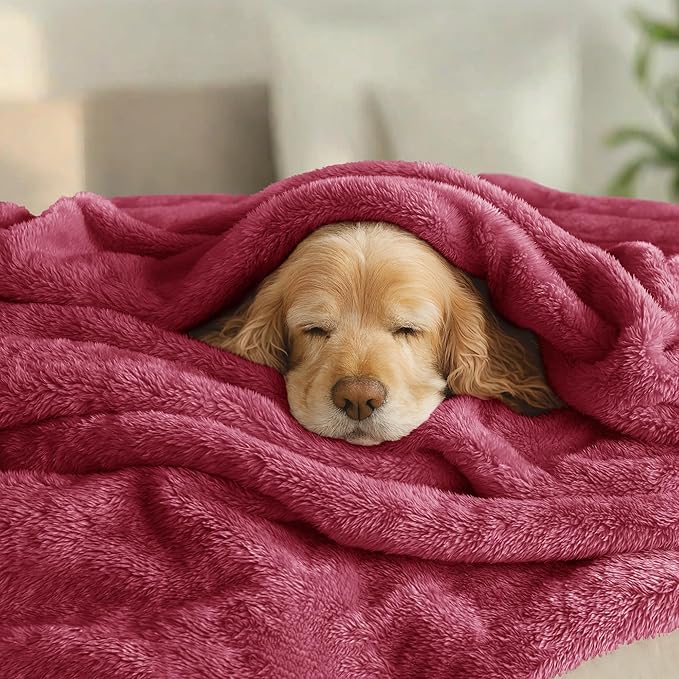 Exclusivo Mezcla Plush Fuzzy Fleece Bed Blanket King Size, Super Soft, Fluffy - Image 3