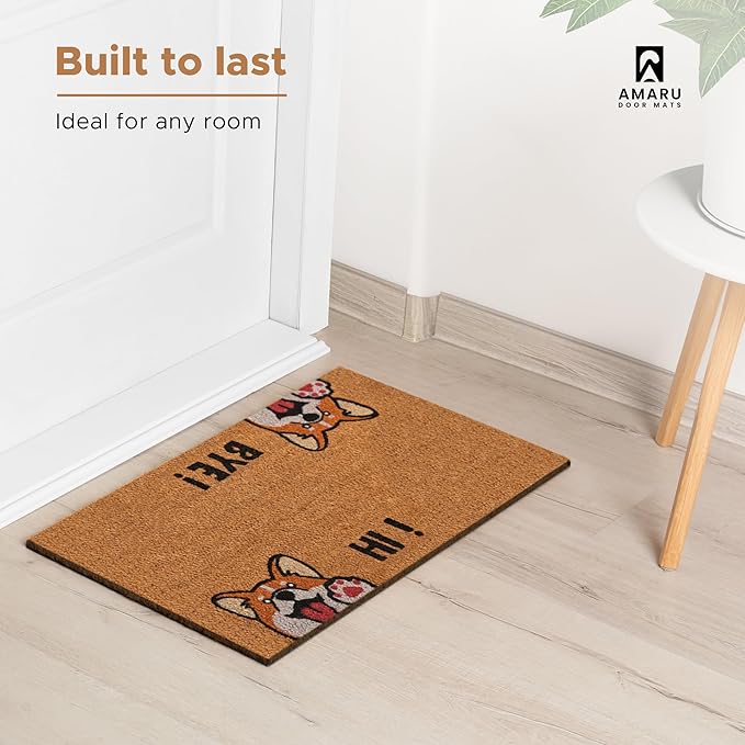 Hi-Bye Dog - 24"x36" - Coir Door Mat - Welcome Mats - Image 5