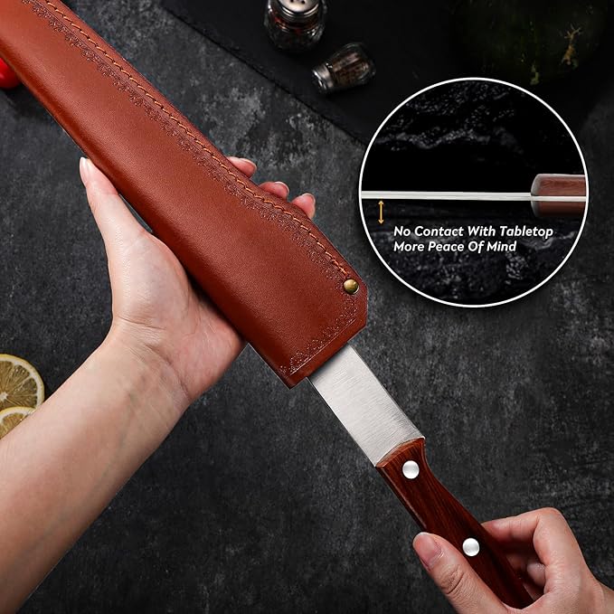 TAN REN Butcher Breaking Knife 8 Inch, Stainless Steel - Image 4