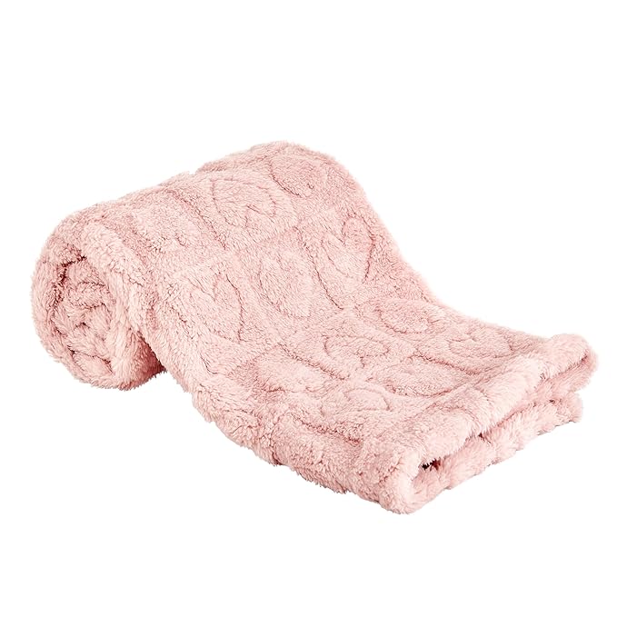 Yurhap Fleece Baby Blanket Heart Checkered Blanket, Ultra Soft Cozy Baby by Yurhap