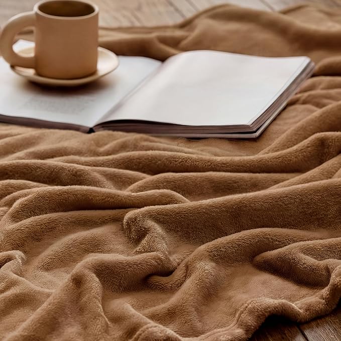 Bedsure GentleSoft Orange Throw Blanket - Image 5