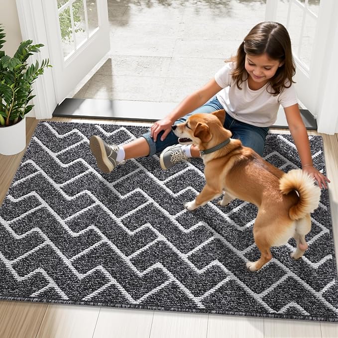 OLANLY Front Door Mat, Non-Slip Rubber Backing, Dirt Resistant and Absorbent - Image 8