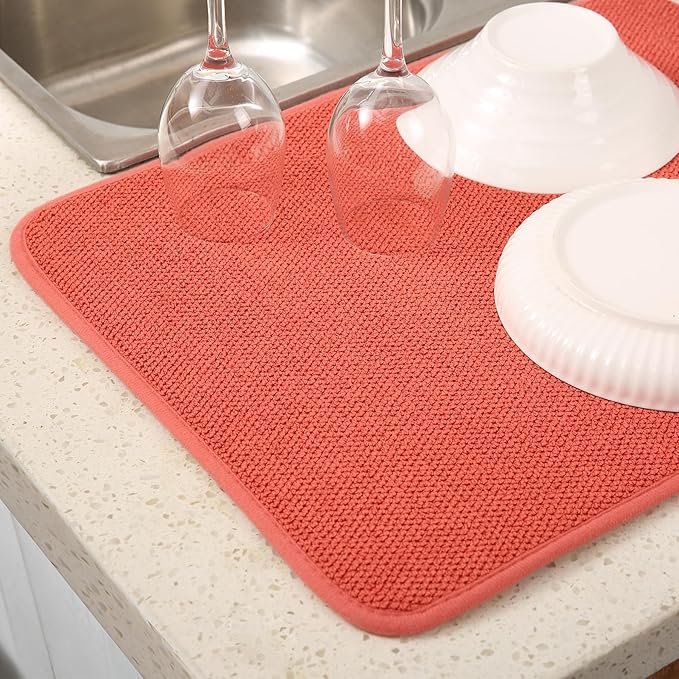 2 Pack Microfiber Dish Drying Mat - Image 9