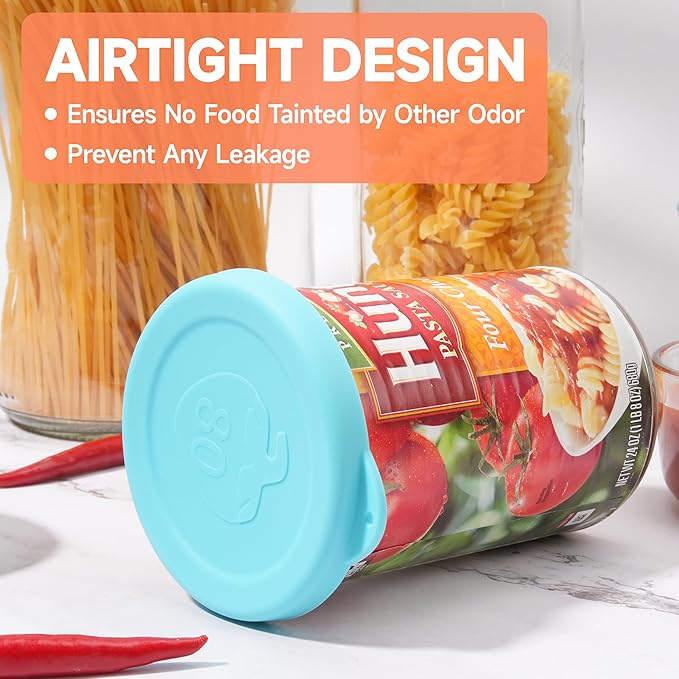 4PCs 3.5-inch/8.2cm Silicone Can Lids, Food Sealing Lids - Image 5