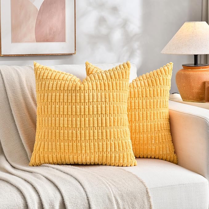 Fancy Homi Set of 4 Spring Boho Decorative Throw Pillow Covers 26x26 Inch - Image 5
