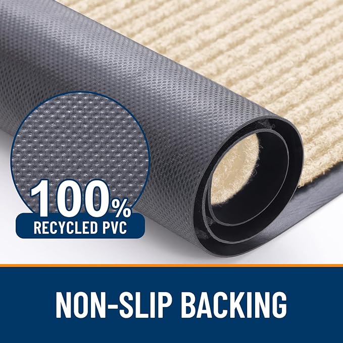 OLANLY Front Door Mat Indoor Outdoor Entrance, Waterproof Heavy Duty Doormat ...