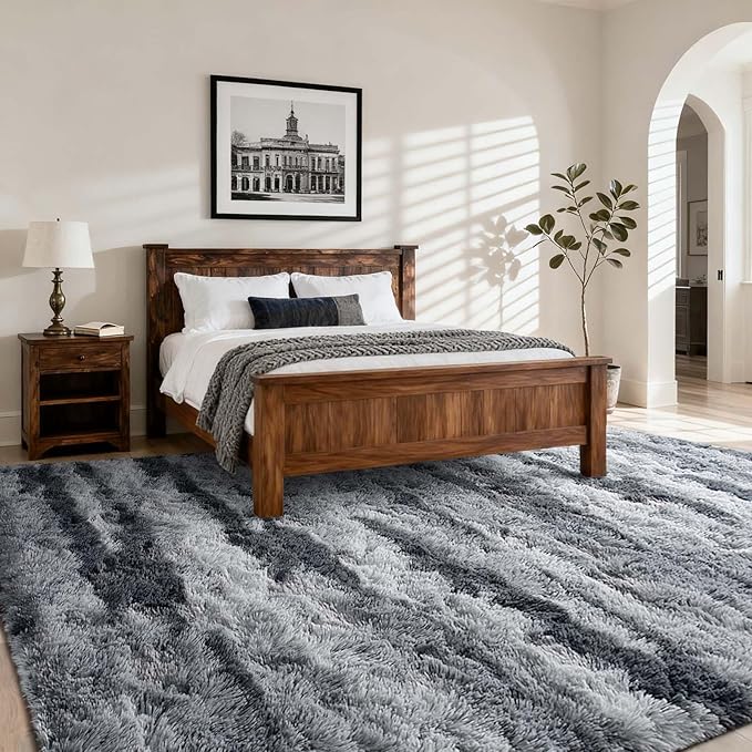 9x12 Ft Extra Large Shag Rugs for Living Room, Ultra Soft Fluffy Furry Area - Image 2