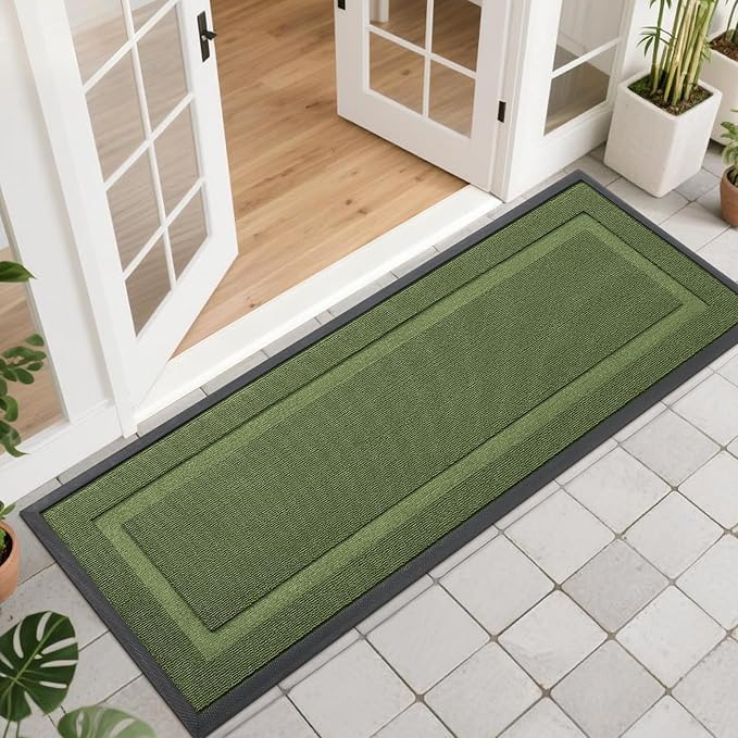 OLANLY Front Door Mat Indoor Outdoor Entrance, Waterproof All-Season, by OLANLY