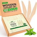 Disposable Wooden Utensils Set, Compostable Utensils, Disposable Cutlery by FEHHTOEco-friendlyLiving