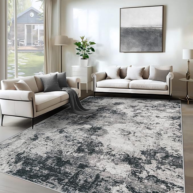 XLUEZ 6x9 Area Rugs for Living Room, Washable Modern Abstract Large Area Rug by XLUEZ