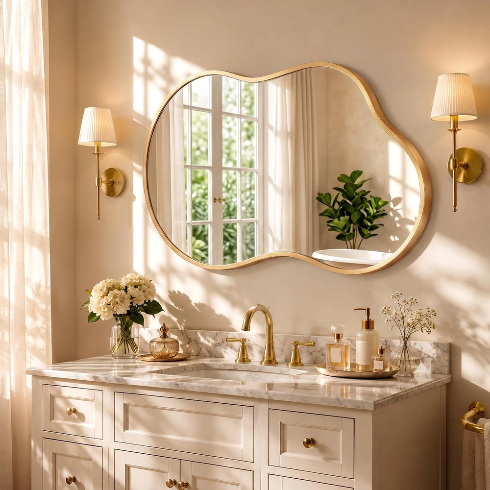 Bathroom Mirror for Over Sink-Gold Home Decor Wall Mirror 20"x 36" ...
