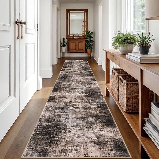 IOHOUZE Abstract Runner Rug 2x12 Ft Washable Runners - Image 7