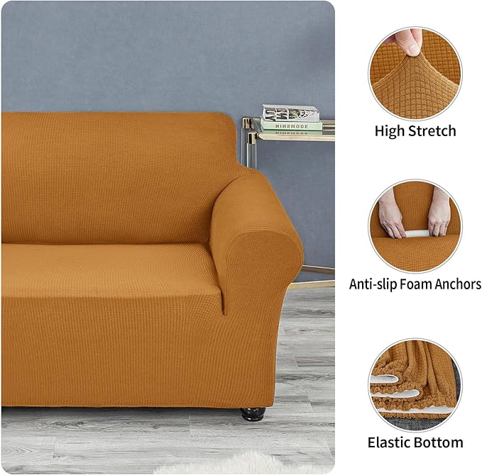 Joccun Stretch Chair Couch Cover, 1-Piece Sofa Slipcover Spandex Jacquard - Image 4