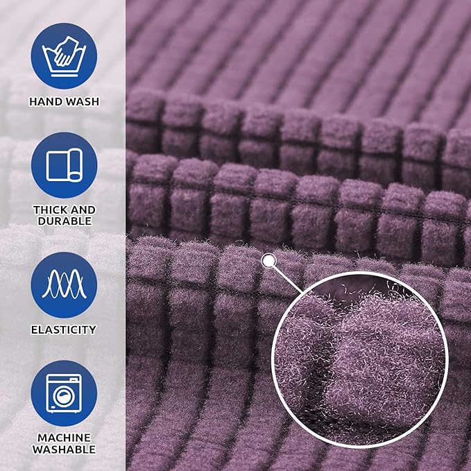 KEKUOU Stretch Single Sofa Slipcover 1 Piece Couch Sofa Cover Furniture - Image 3