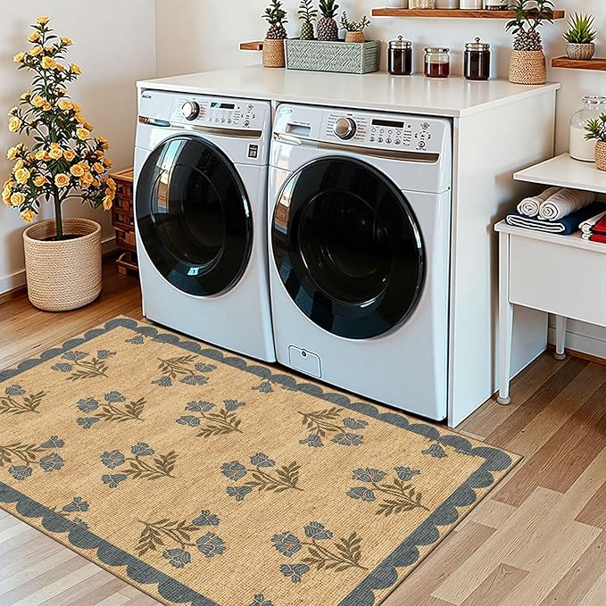 3x5 Floral Entry Rug
