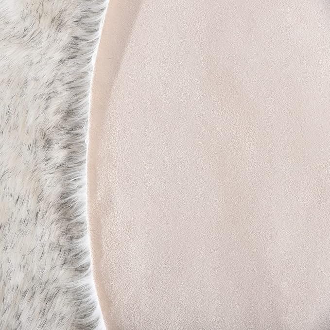 ORINOVA Grey and White Plush Shag Washable Rugs - Image 7