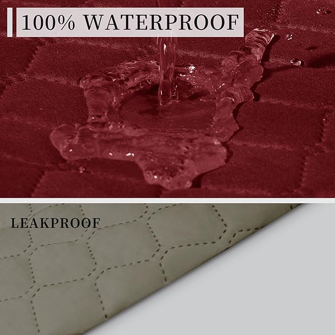 ISSUNTEX Double Protection 100% Waterproof Loveseat Sofa Covers - Image 3