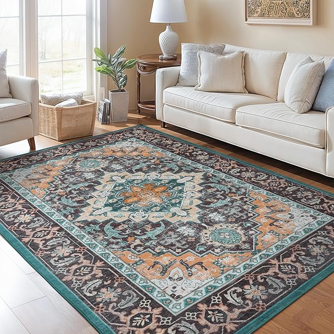 Lofus 5x7 Area Rugs for Living Room, Washable Area Rug, Rugs for Bedroom - Image 2