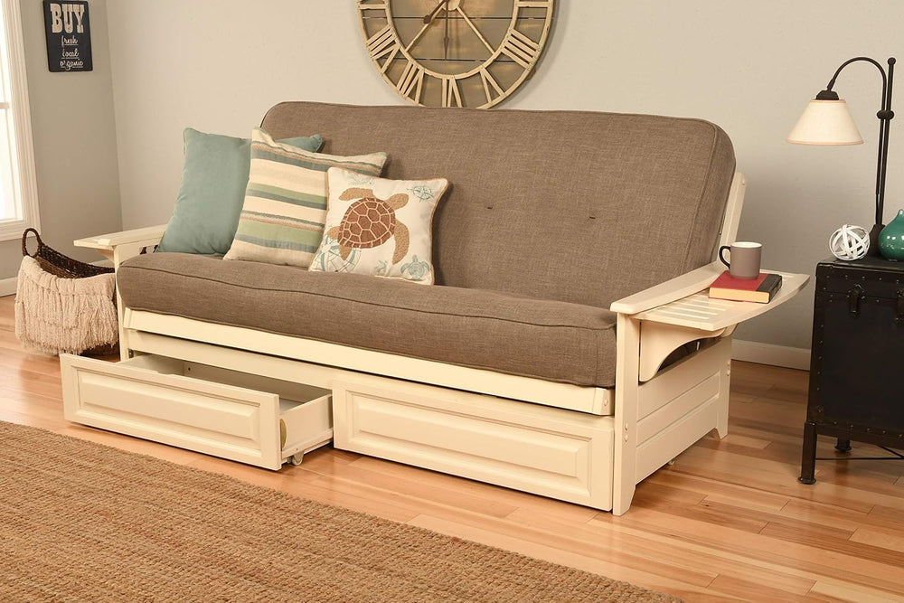 Kodiak Furniture Futon Set, Linen Stone