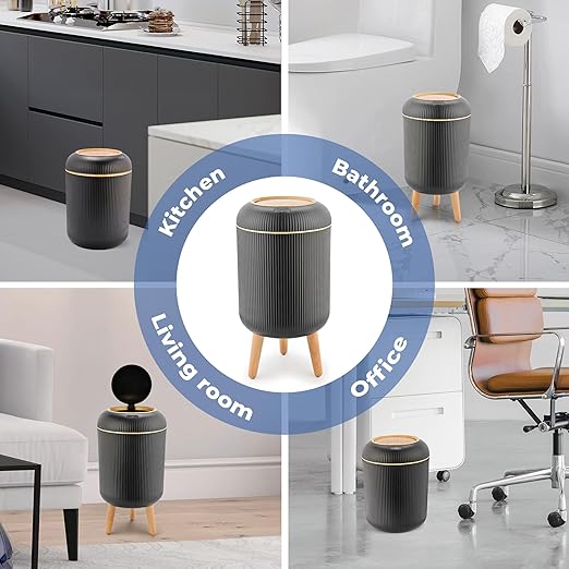 Pukomc Smart Sensor Wastebasket, Convenient and Hygienic Easy to Use,